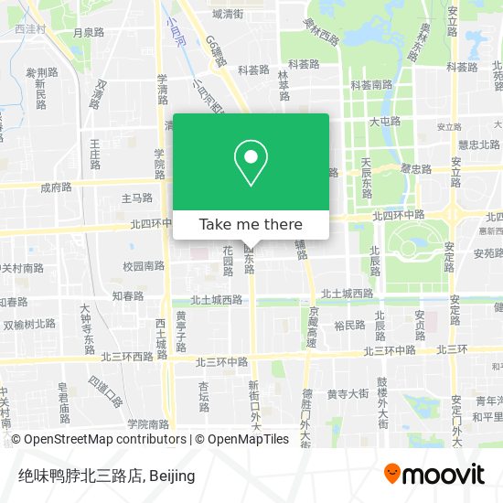 绝味鸭脖北三路店 map