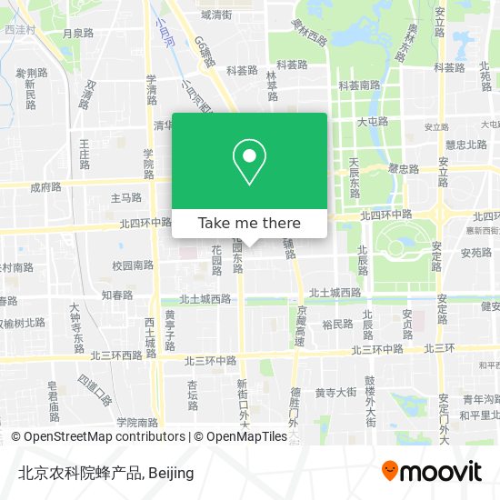 北京农科院蜂产品 map