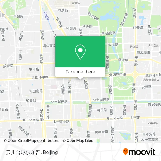 云川台球俱乐部 map