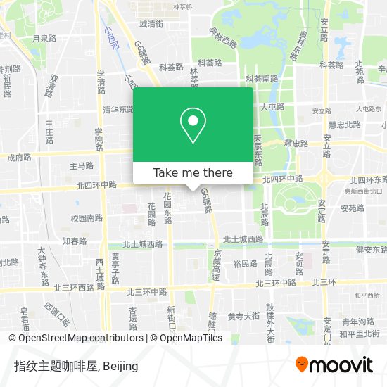 指纹主题咖啡屋 map