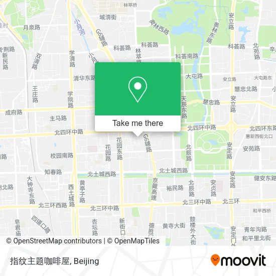 指纹主题咖啡屋 map