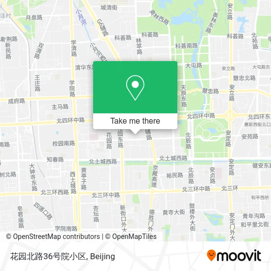 花园北路36号院小区 map