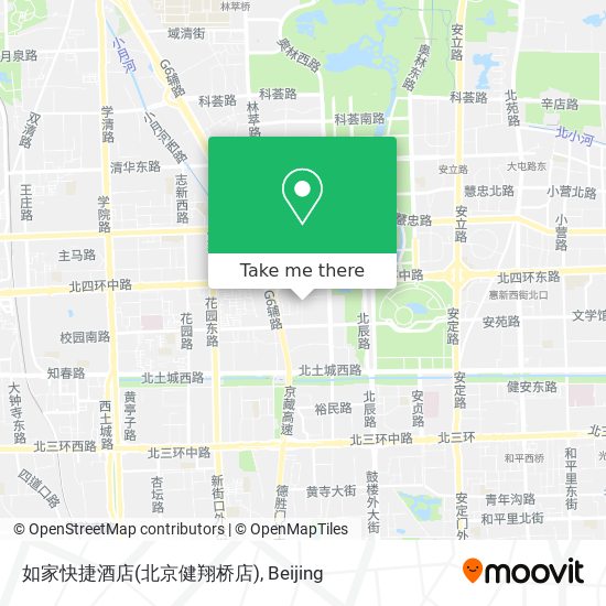 如家快捷酒店(北京健翔桥店) map