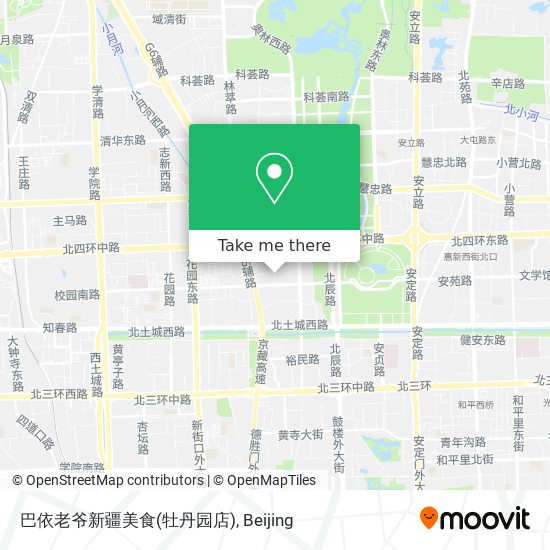 巴依老爷新疆美食(牡丹园店) map
