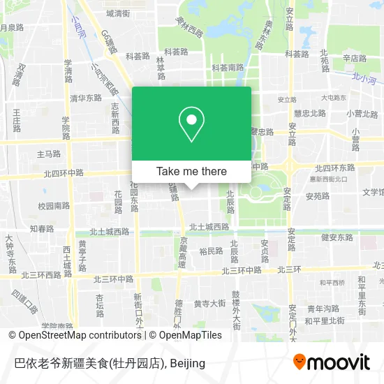 巴依老爷新疆美食(牡丹园店) map