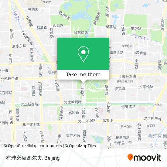 有球必应高尔夫 map
