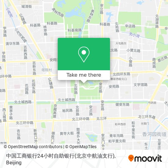 中国工商银行24小时自助银行(北京中航油支行) map