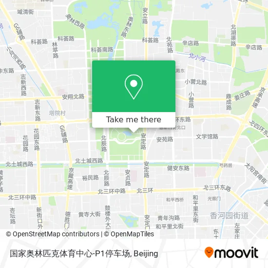 国家奥林匹克体育中心-P1停车场 map