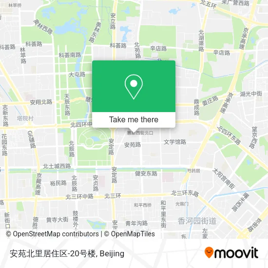 安苑北里居住区-20号楼 map