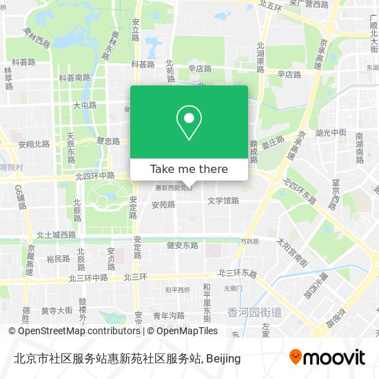 北京市社区服务站惠新苑社区服务站 map