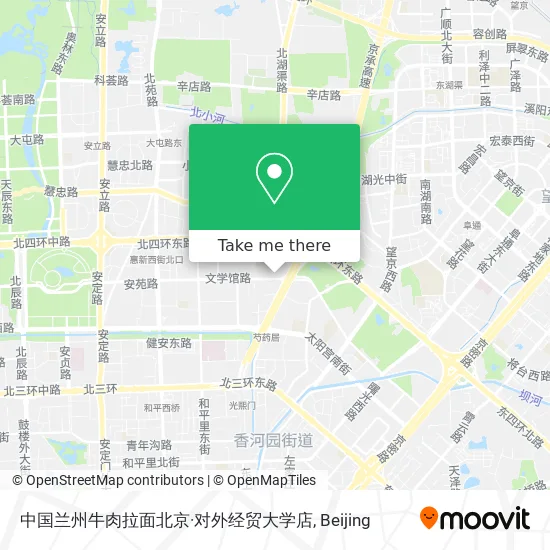 中国兰州牛肉拉面北京·对外经贸大学店 map