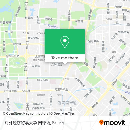 对外经济贸易大学-网球场 map