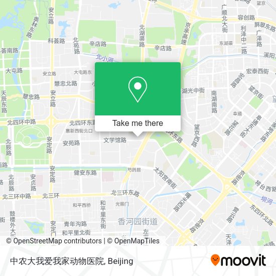中农大我爱我家动物医院 map