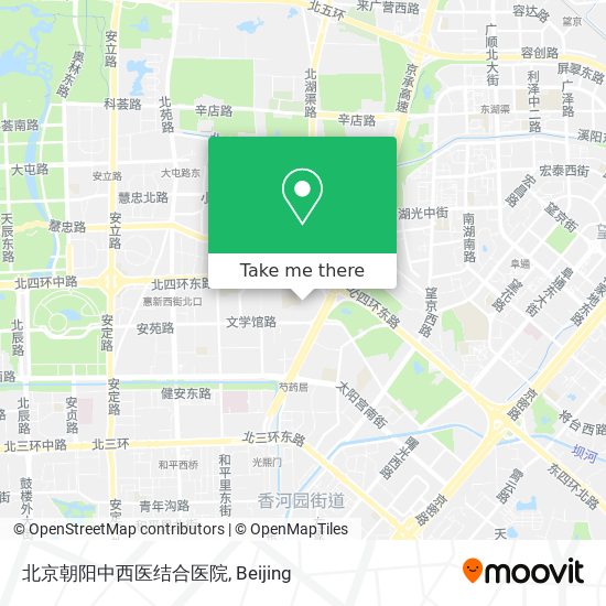 北京朝阳中西医结合医院 map