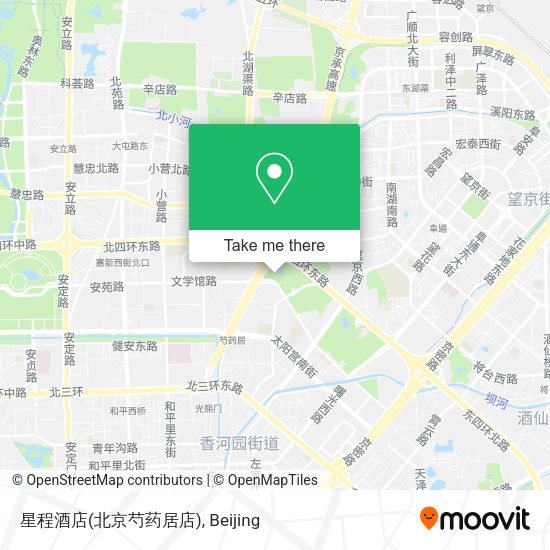 星程酒店(北京芍药居店) map