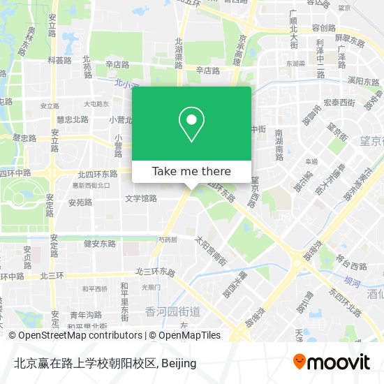 北京赢在路上学校朝阳校区 map