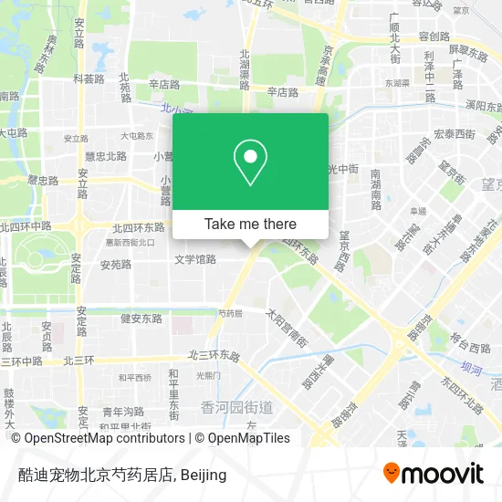 酷迪宠物北京芍药居店 map