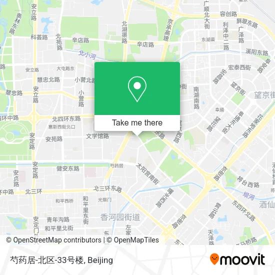 芍药居-北区-33号楼 map