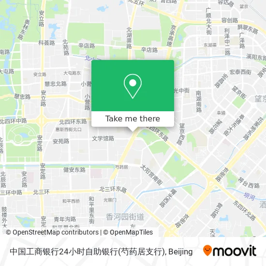 中国工商银行24小时自助银行(芍药居支行) map