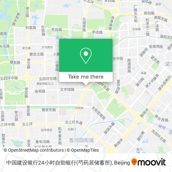 中国建设银行24小时自助银行(芍药居储蓄所) map