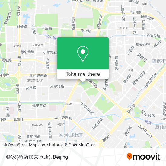 链家(芍药居京承店) map
