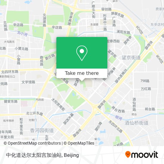 中化道达尔太阳宫加油站 map