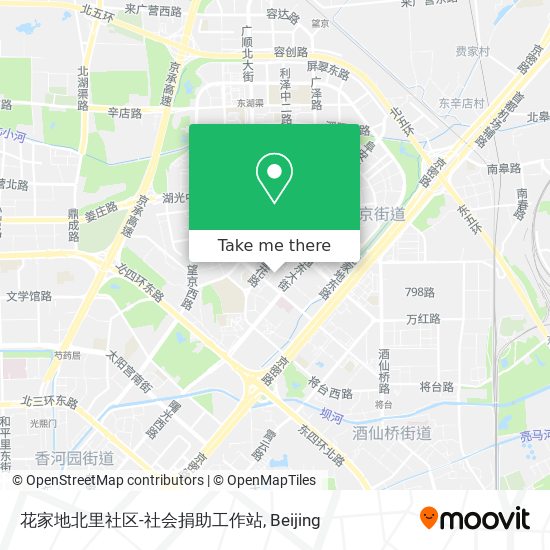 花家地北里社区-社会捐助工作站 map