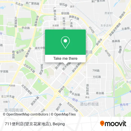 711便利店(望京花家地店) map