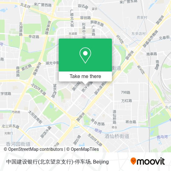 中国建设银行(北京望京支行)-停车场 map