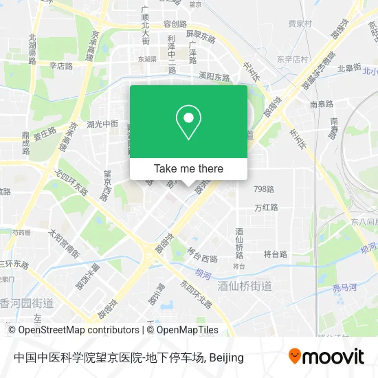 中国中医科学院望京医院-地下停车场 map