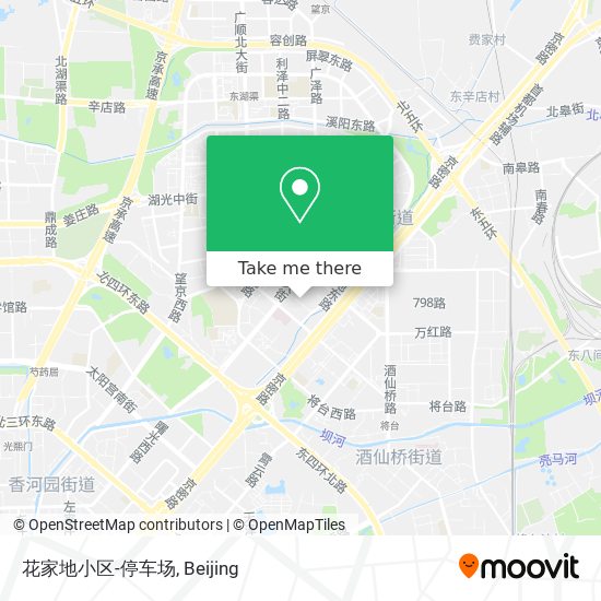 花家地小区-停车场 map