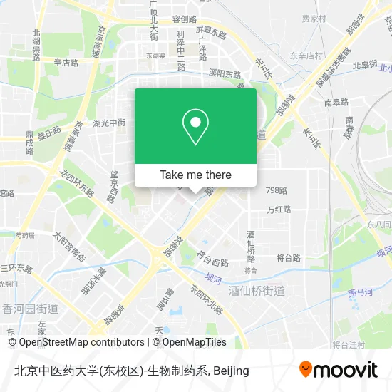 北京中医药大学(东校区)-生物制药系 map