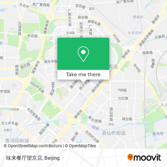 味来餐厅望京店 map