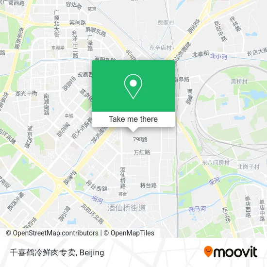 千喜鹤冷鲜肉专卖 map