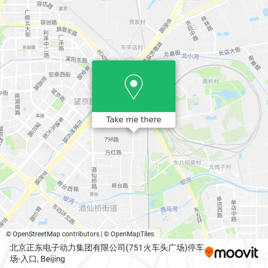 北京正东电子动力集团有限公司(751火车头广场)停车场-入口 map
