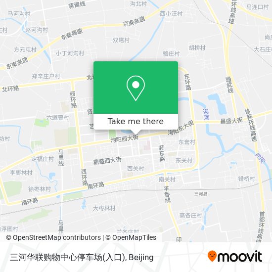 三河华联购物中心停车场(入口) map