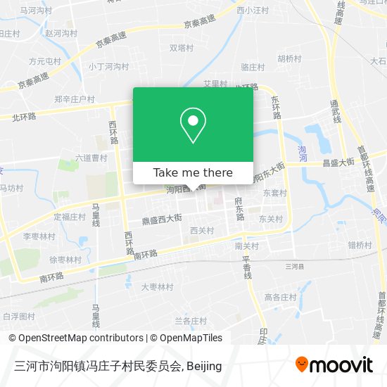 三河市泃阳镇冯庄子村民委员会 map