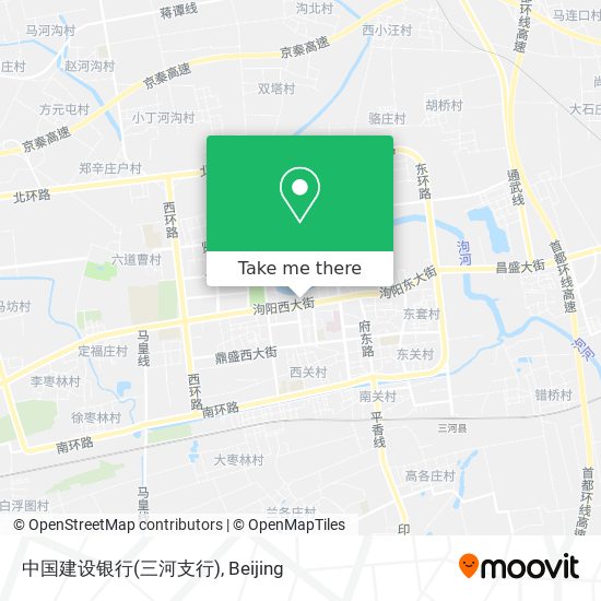 中国建设银行(三河支行) map