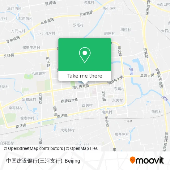 中国建设银行(三河支行) map