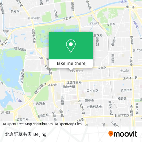 北京野草书店 map