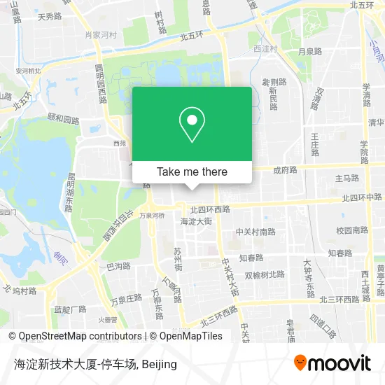 海淀新技术大厦-停车场 map