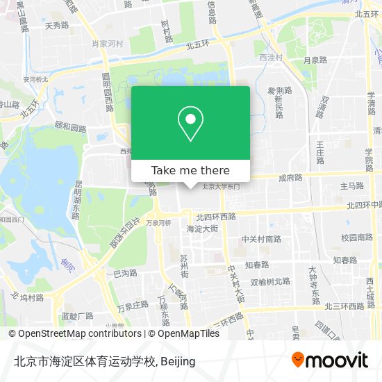 北京市海淀区体育运动学校 map