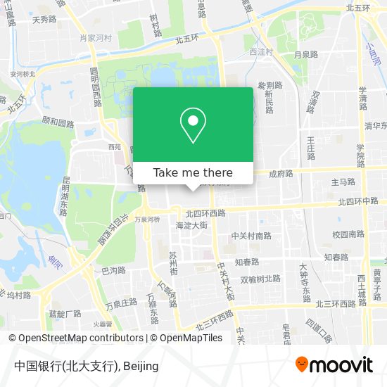 中国银行(北大支行) map