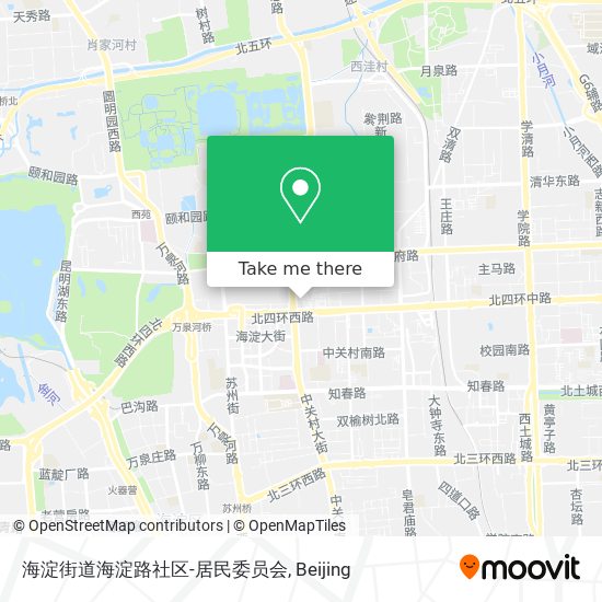 海淀街道海淀路社区-居民委员会 map