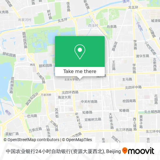 中国农业银行24小时自助银行(资源大厦西北) map