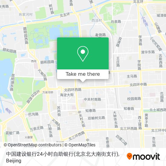 中国建设银行24小时自助银行(北京北大南街支行) map