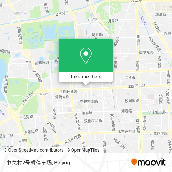中关村2号桥停车场 map