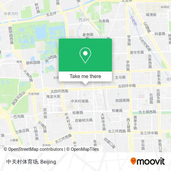 中关村体育场 map
