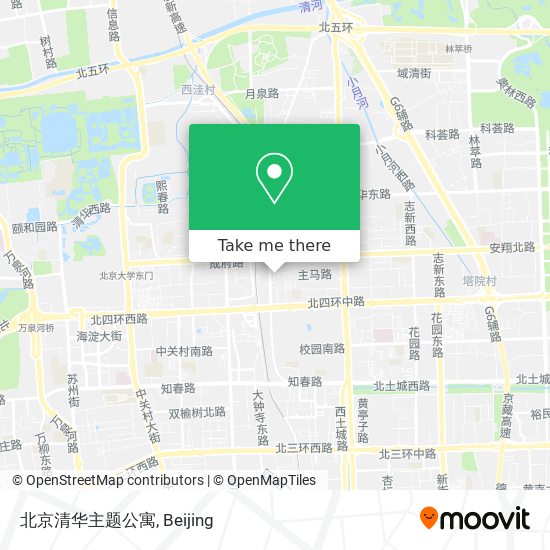 北京清华主题公寓 map