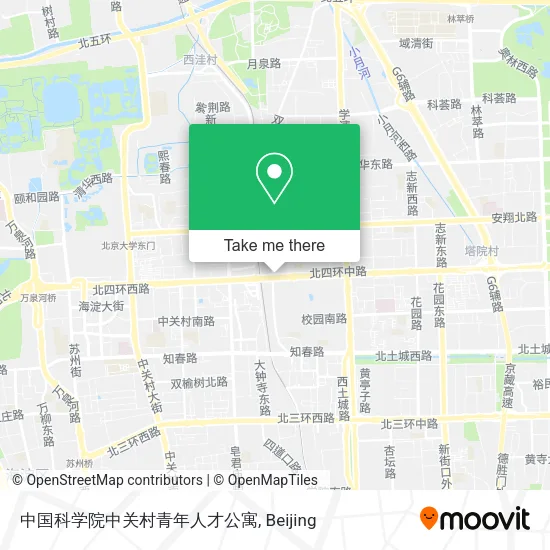 中国科学院中关村青年人才公寓 map